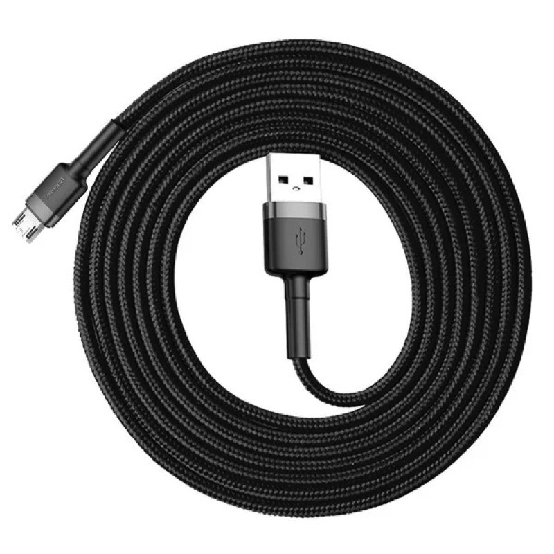 Кабель Baseus Cafule Cable USB For Micro 1.5A 2m Gray+Black (CAMKLF-CG1)
