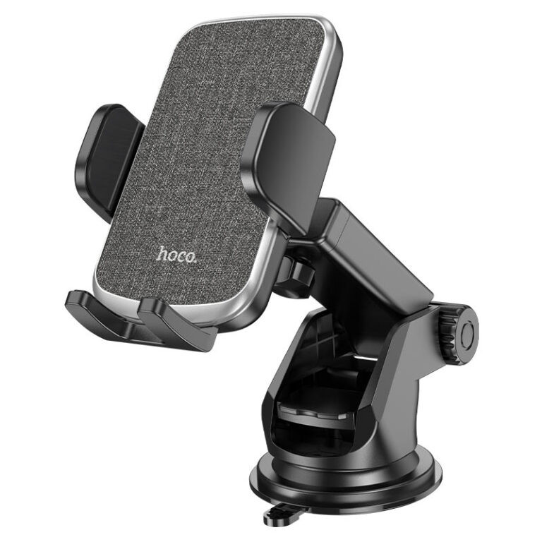 Автотримач для телефона HOCO CA95 Polaris push-type telescopic suction cup car holder Black (6931474758514)