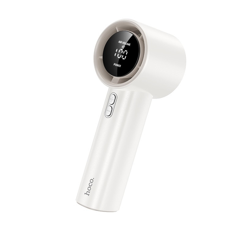 Вентилятор HOCO HX64 3600 mAh Hurricane high speed handheld fan White (6942007652650)