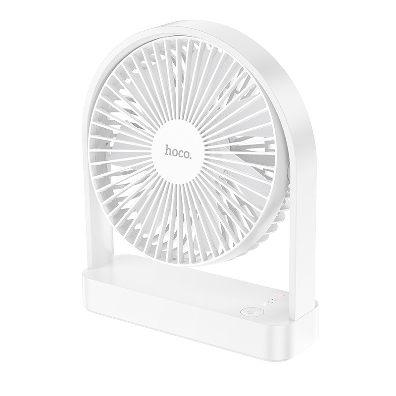 Вентилятор HOCO HX65 2000 mAh Ultra-thin desktop fan White (6942007652667)