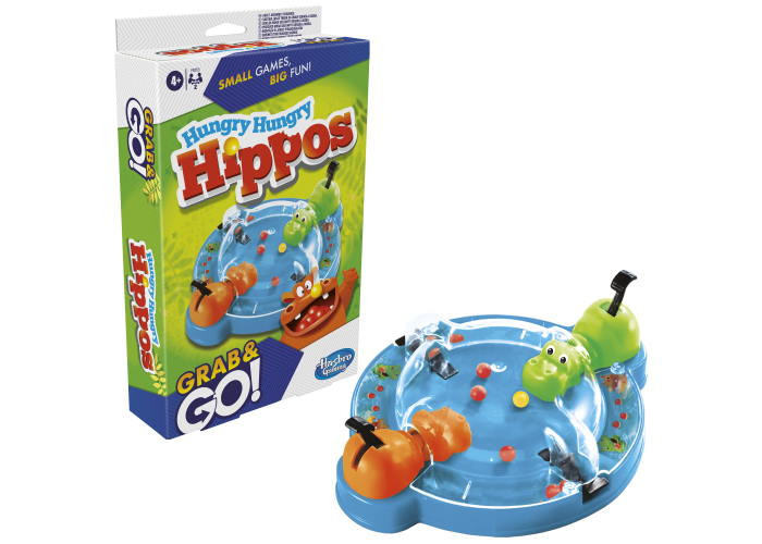 Настільна гра Hasbro Голодні бегемотики (дорожні) (Hungry Hippos Grab and Go) (F8255)