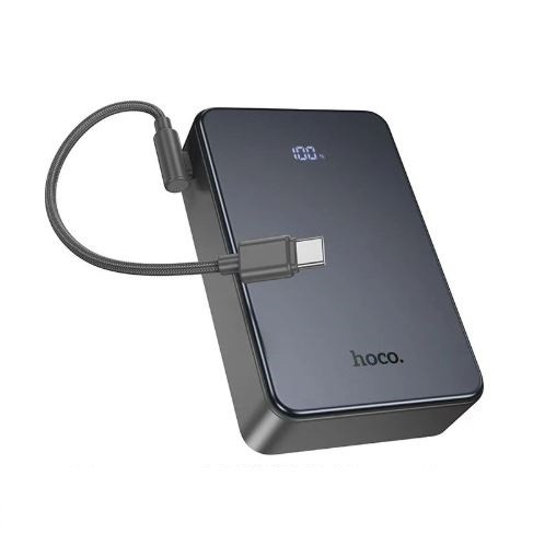 Зовнішній акумулятор HOCO J170A Starlight 22.5W+PD20W fully compatible power bank with cable(20000mAh) Metal Gray (6942007672702)