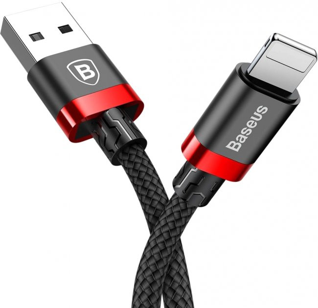 Кабель Baseus Cafule Cable USB For iP 2A 3m Red+Black (CALKLF-R91)
