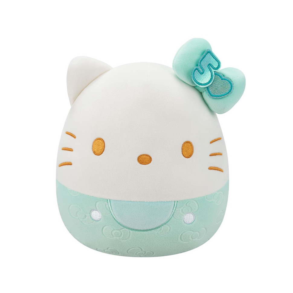 М'яка іграшка SQUISHMALLOWS  -  ХЕЛОУ КІТТІ У СМАРАГДОВОМУ (20 cm)