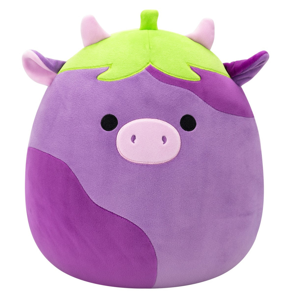 М'яка іграшка SQUISHMALLOWS  -  КОРІВКА-БАКЛАЖАН ФРЕДЕРІК (30 см)