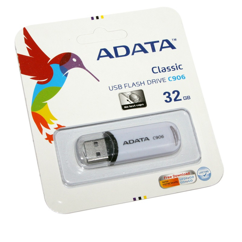 Флеш-накопичувач ADATA USB 2.0 C906 (Обсяг 32 ГБ) (колір білий)