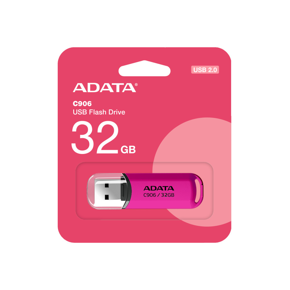 Флеш-накопичувач ADATA USB 2.0 C906 32Gb Purple Pink (AC906-32G-RPP)