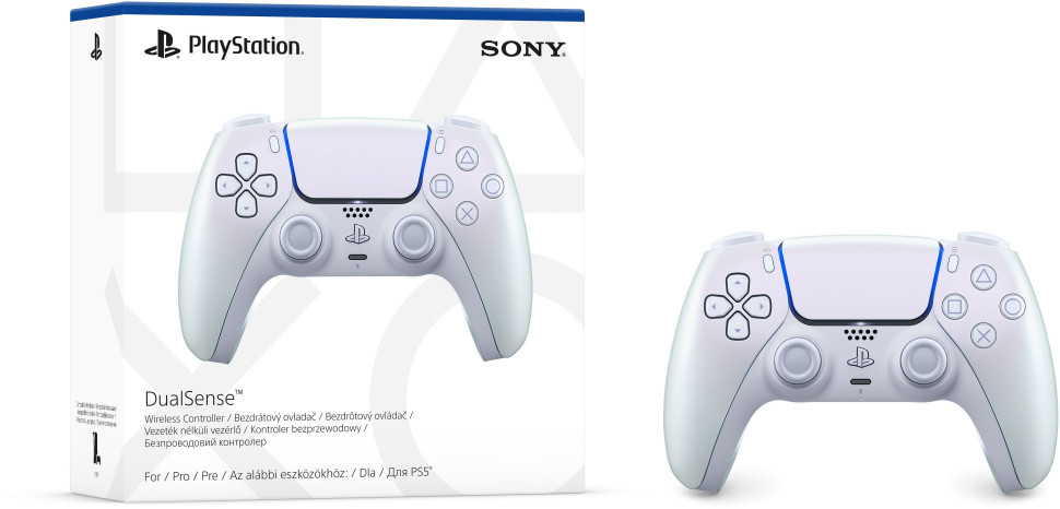 Геймпад Sony DualSense для PS5 (Chrome Pearl)