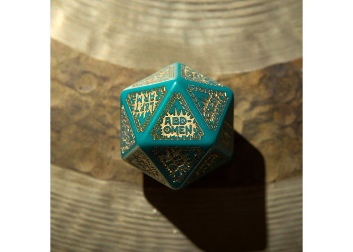 Набір кубиків RuneQuest Turquoise & gold Expansion Dice (3 шт.) (SRQE97)