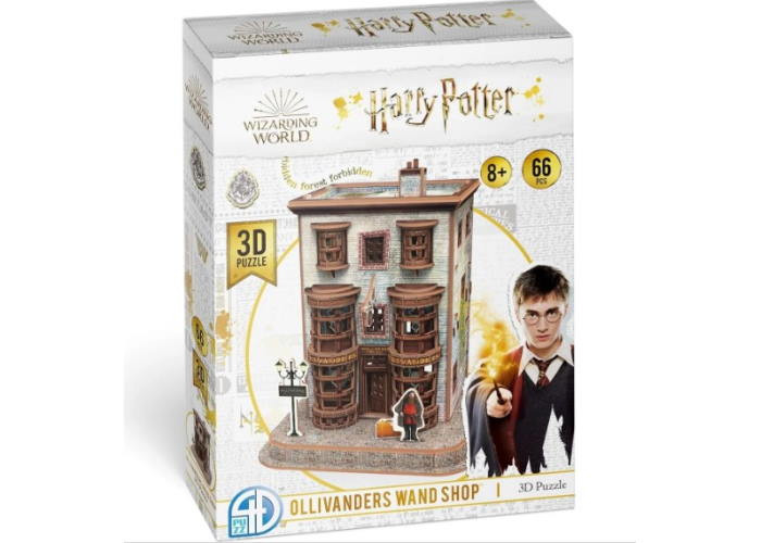 4D Puzz Пазл 3D Крамниця чарівних паличок Олівандера, Гаррі Поттер (Ollivander Wand Shop Set 3D puzzle) (66 ел.) (4dpuz004)
