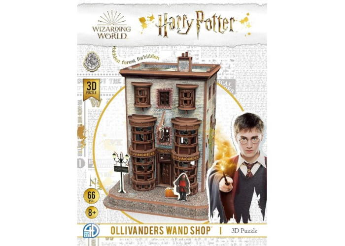 4D Puzz Пазл 3D Крамниця чарівних паличок Олівандера, Гаррі Поттер (Ollivander Wand Shop Set 3D puzzle) (66 ел.) (4dpuz004)