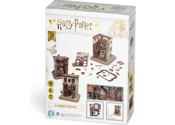 4D Puzz Пазл 3D Крамниця чарівних паличок Олівандера, Гаррі Поттер (Ollivander Wand Shop Set 3D puzzle) (66 ел.) (4dpuz004)