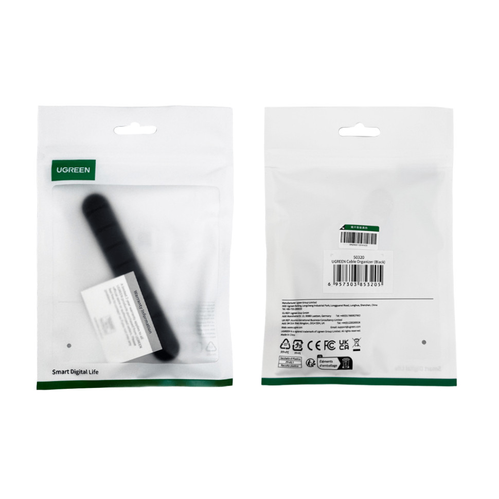 Органайзер для кабелів UGREEN LP114 Cable Organizer (Black)(UGR-50320) (UGR-50320)