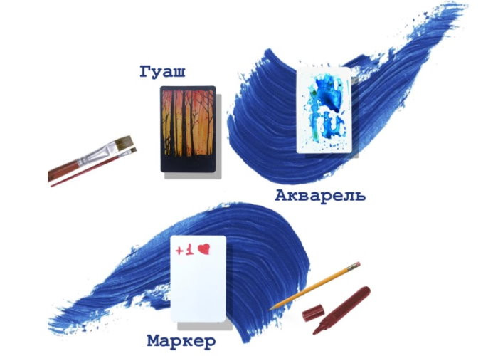 Білі порожні карти 63х88 мм для творчості (100 шт.) (gkac1001)