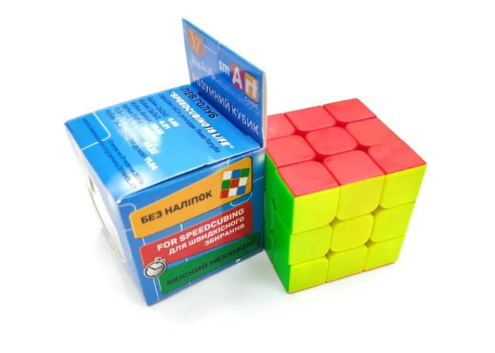 Розумний Кубик 3х3 без наліпок кольоровий пластик (Smart Cube 3x3 Stickerless) (SC322)