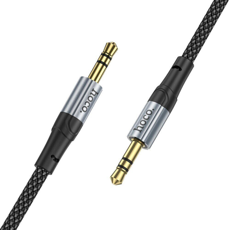Аудiокабель HOCO UPA26 AUX Fresh audio cable, 1m Black (6942007608800)