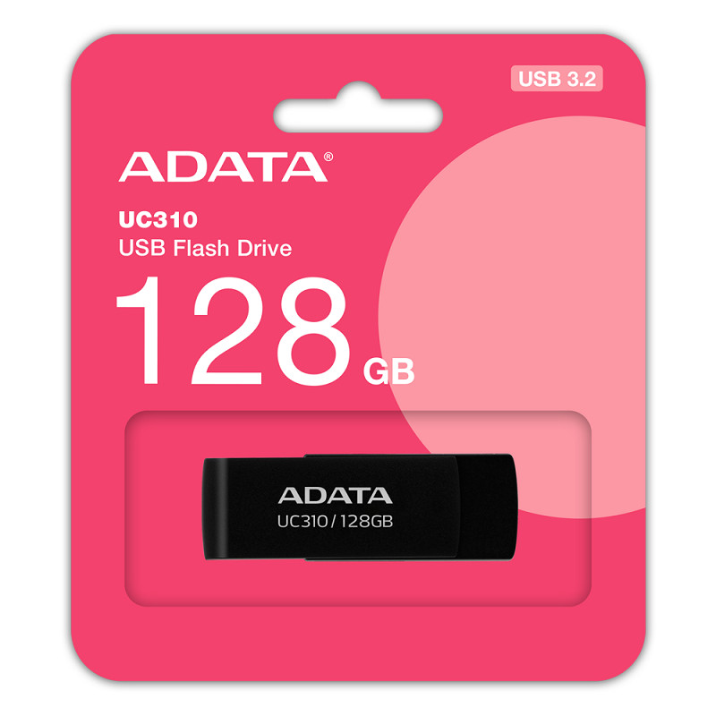 Флеш-накопичувач ADATA USB 3.2 (UC310 \ 128Gb \ колір Black)