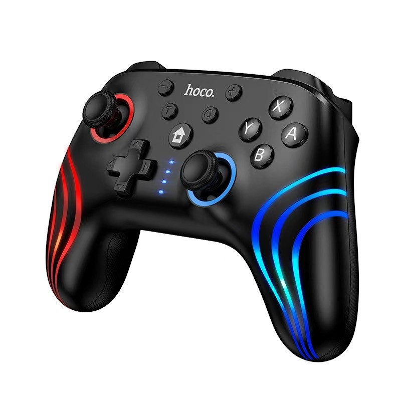 Бездротовий геймпад HOCO GA2 800mAh (SWITCH 1/2.PC) Unicorn multi-function wireless game controller Black (6942007666602)