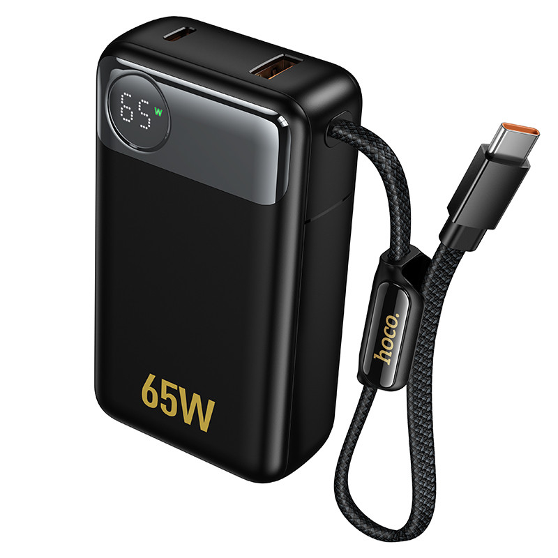 Зовнішній акумулятор HOCO Q53 Skillful PD65W power bank(12000mAh) Black (6942007672597)