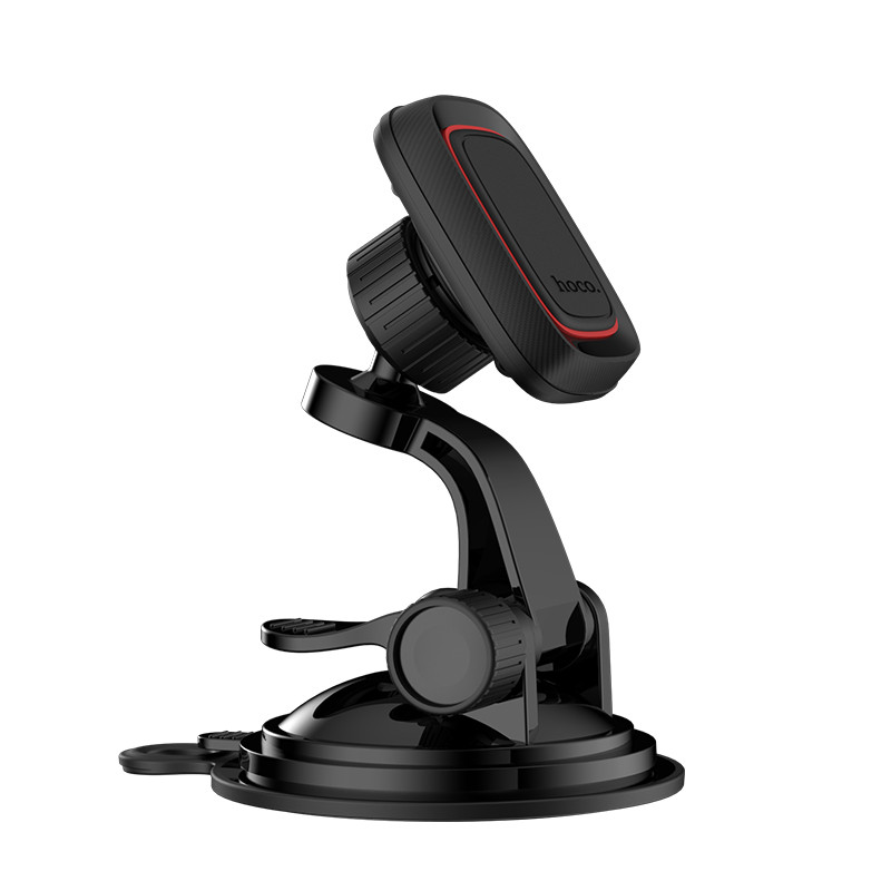 Автотримач для телефона HOCO CA28 Happy journey series suction cup magnetic car holder Black (6957531072966)