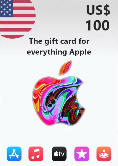 Подарункова карта iTunes 100 USD Gift Card | USA обліковий запис тільки (Ключ активації)