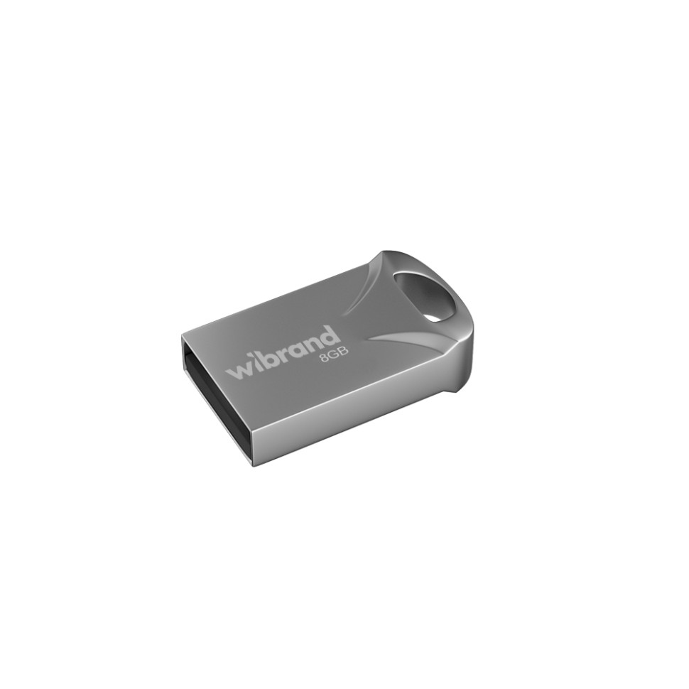Флеш-накопичувач Wibrand USB 2.0 Hawk 8Gb Silver (WI2.0/HA8M1S)