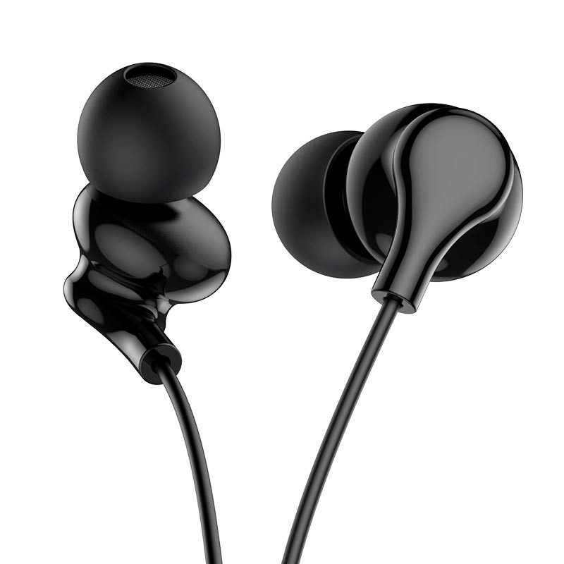 Навушники BOROFONE BM59 Collar universal earphone with mic Black (6931474743008)
