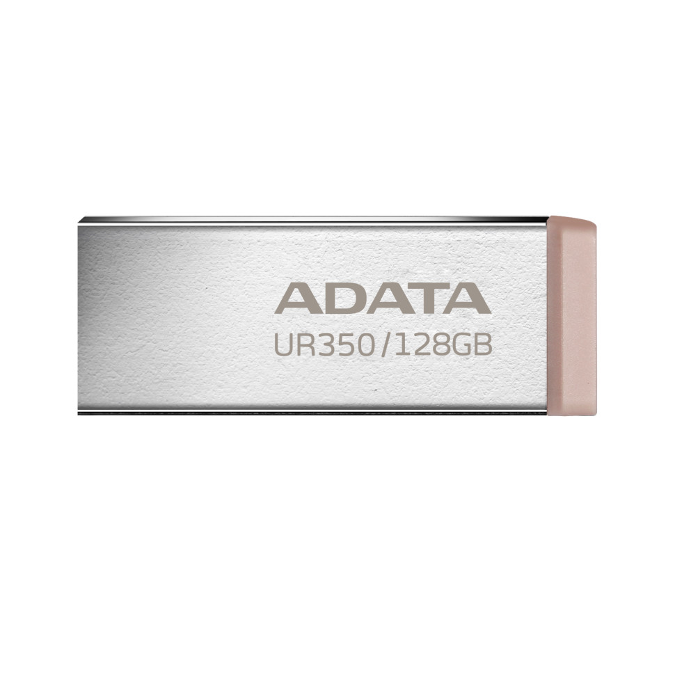 Флеш-накопичувач ADATA USB 3.2 UR 350 128Gb Silver/Beige (UR350-128G-RSR/BG)