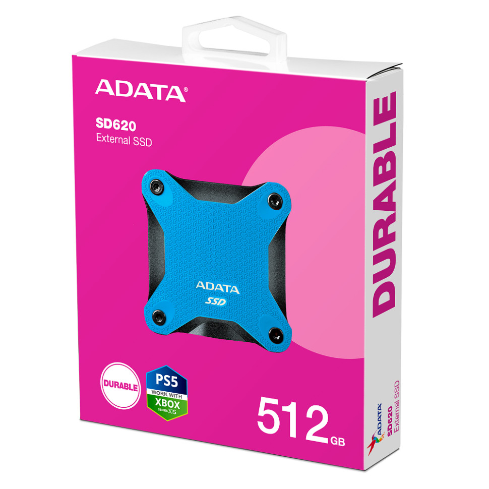 Портативний SSD ADATA SD620 512GB USB 3.2  520/460Mb/s Blue (SD620-512GCBL)