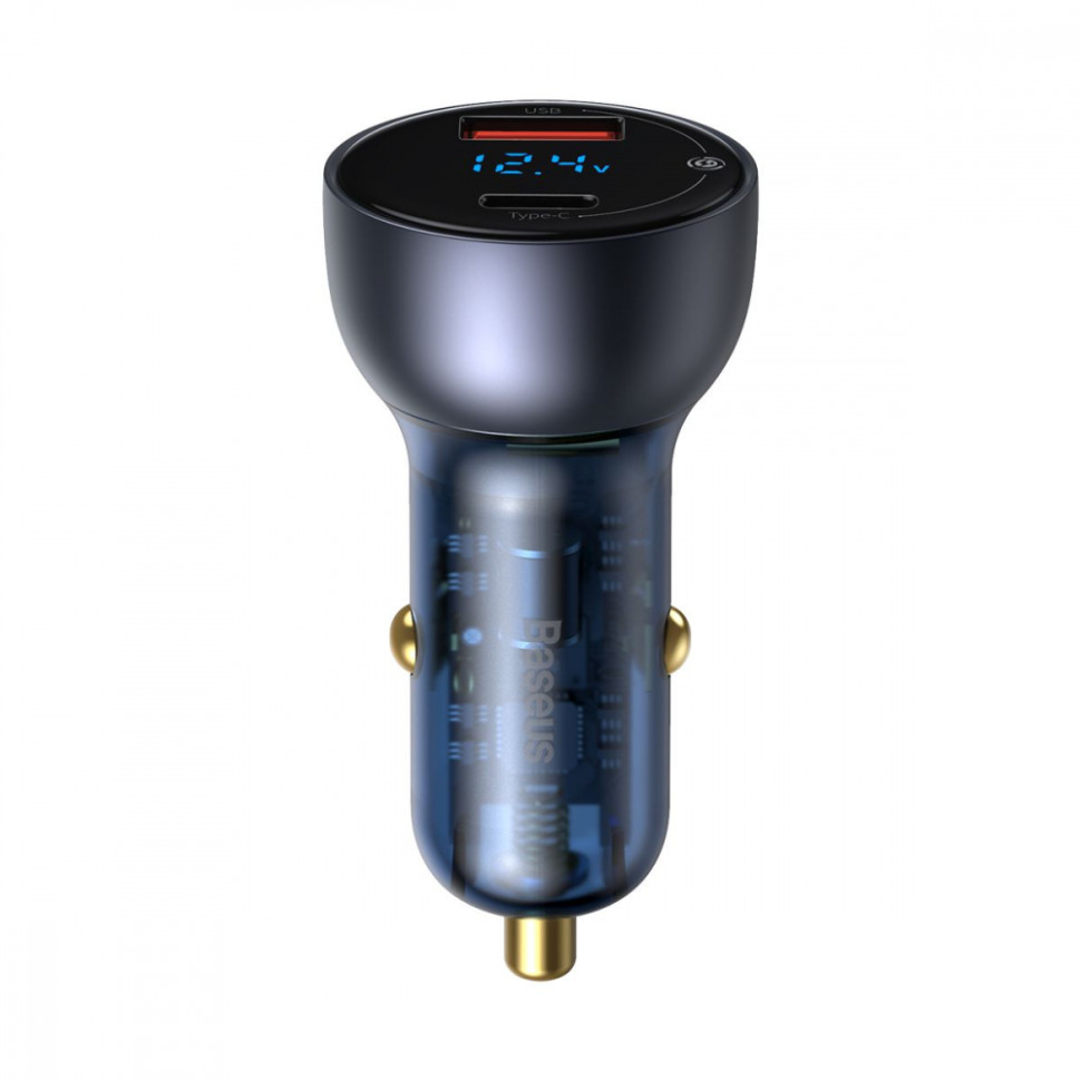Автомобільний зарядний пристрій Baseus Particular Digital Display QC+PPS Dual Quick Charger Car Charger 65W Dark Gray (CCKX-C0G)