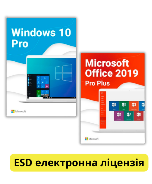 Операційна система Windows 10 PRO Професійна + Office 2019 Pro Plus на 1ПК (ESD  -  електронна ліцензія)