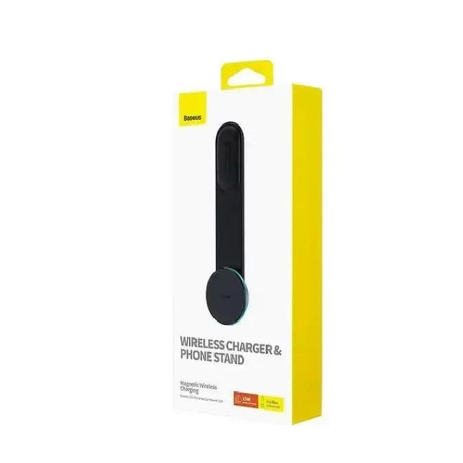 Автотримач для телефона з БЗП Baseus C02 Pro Series Magnetic Wireless Charging Car Mount Cluster Black (C40156000111-00)