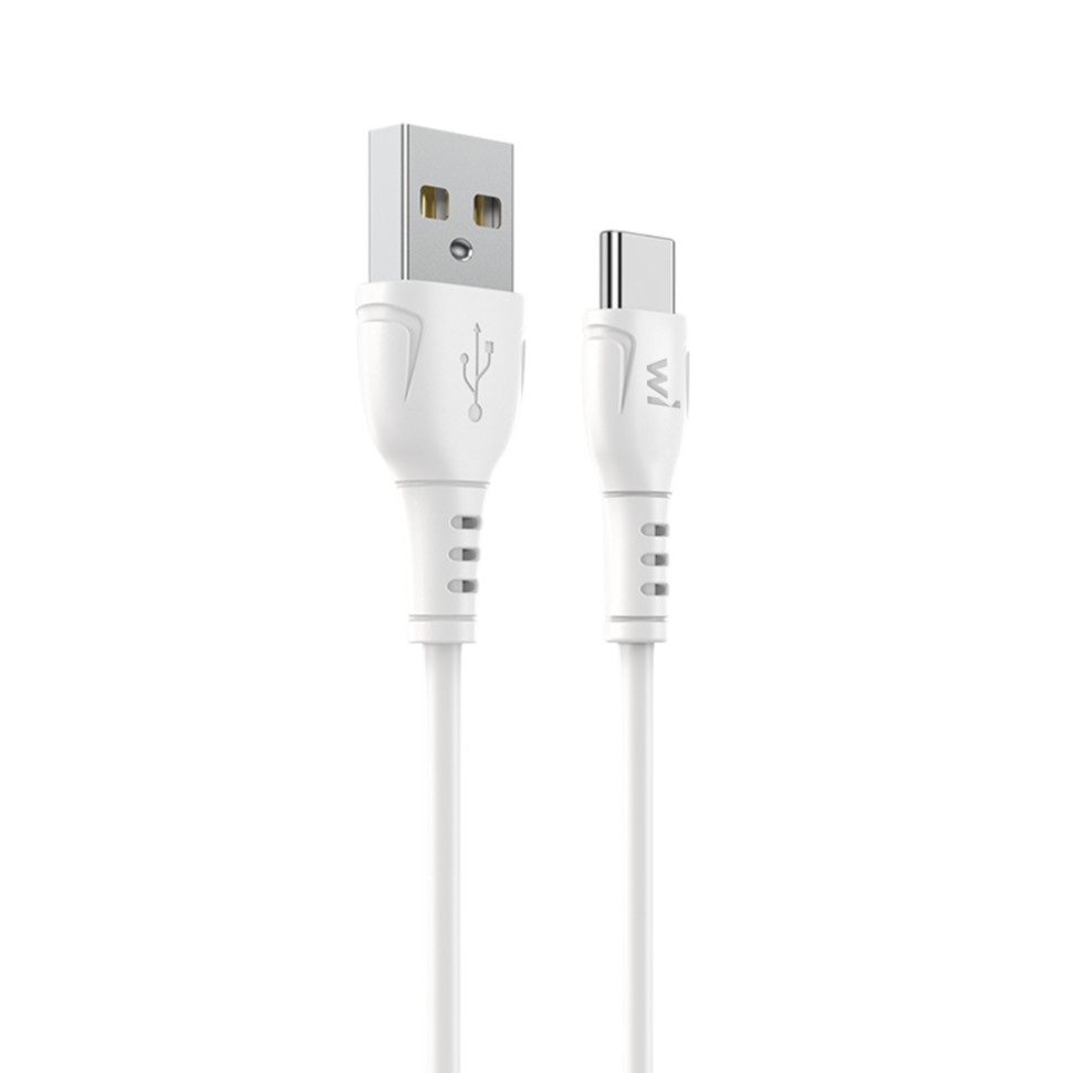 Кабель Wibrand Boa PVC charging data cable Type-C 1m White (WI.DC/BO1W-UC)