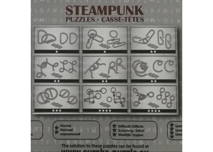 Набір головоломок Steampunk Puzzles (9 шт.) (синій) (9 Steampunk Puzzles blue) (473207)