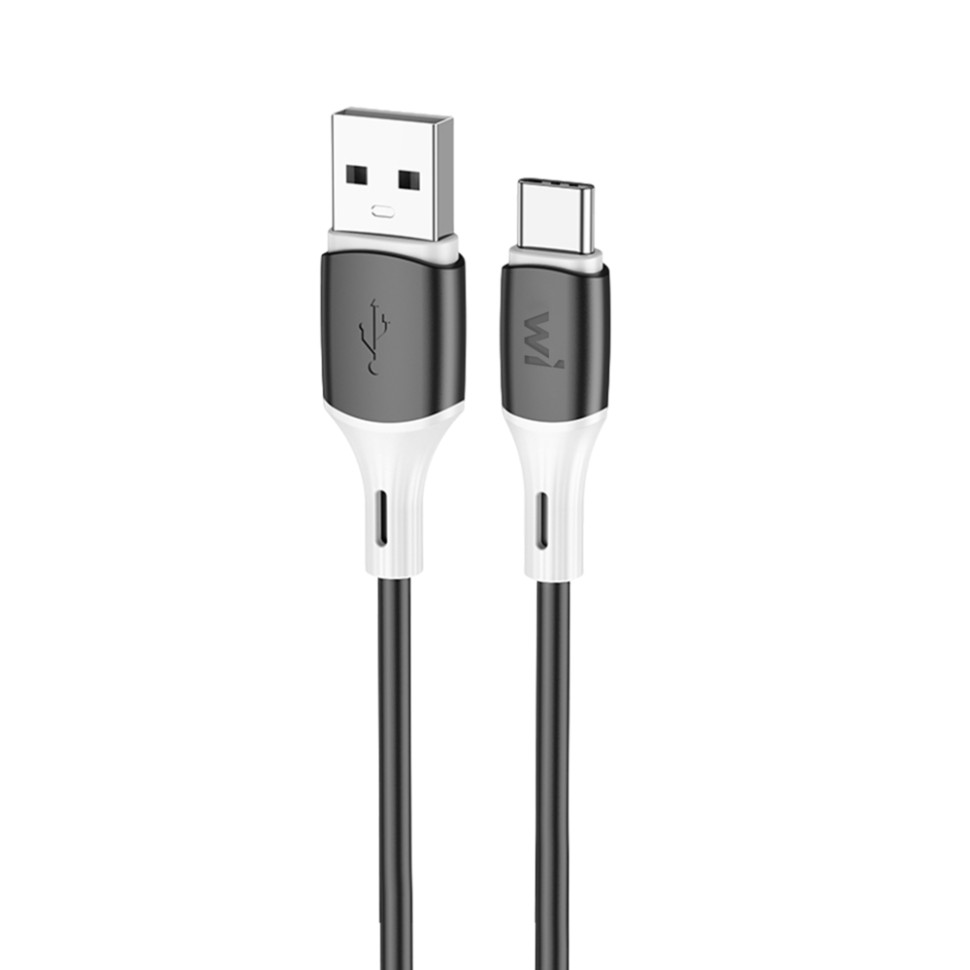 Кабель Wibrand Mamba Type-C silicone charging data cable 1m Black (WI.DC/MA1B-UC)