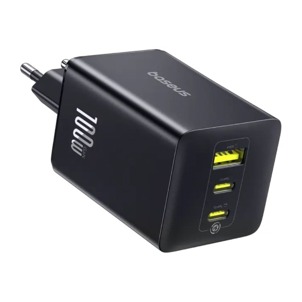 Мережевий зарядний пристрій -Baseus EnerFill FE11 Fast Charger 2C+U 100W EU Cosmic Black (P10182102123-00)