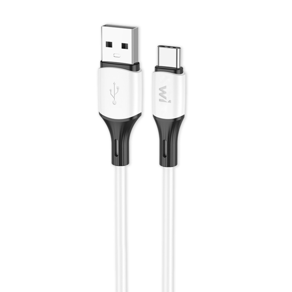 Кабель Wibrand Mamba Type-C silicone charging data cable 1m White (WI.DC/MA1W-UC)