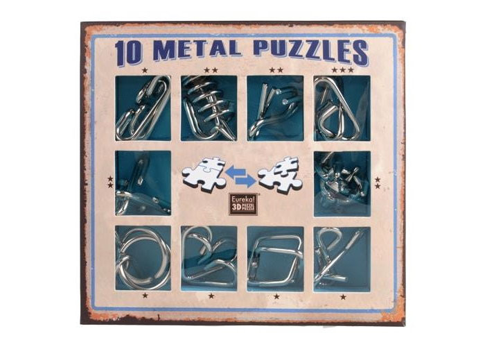 Набір головоломок Metal Puzzles (10 шт.) (блакитний) (10 Metal Puzzles Вlue) (473356)