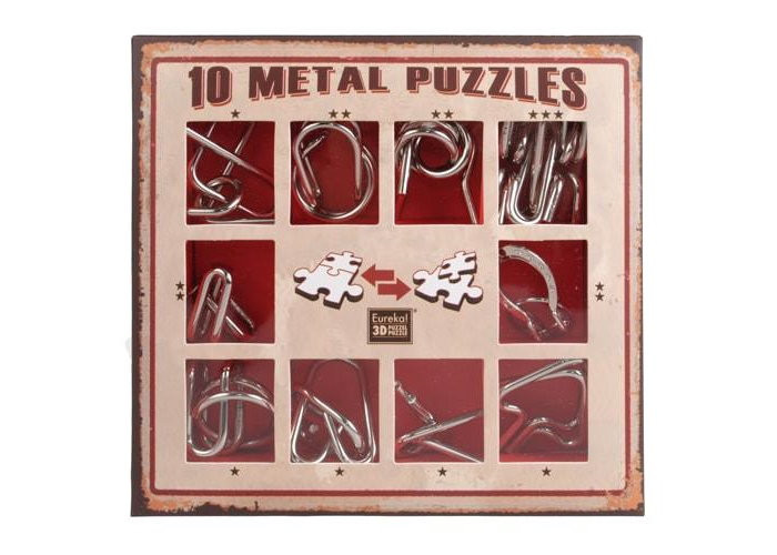 Набір головоломок Metal Puzzles (10 шт.) (червоний) (10 Metal Puzzles Red) (473358)