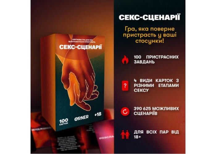 Настільна гра Оrner Секс-сценарії (укр.) (orner-2866)