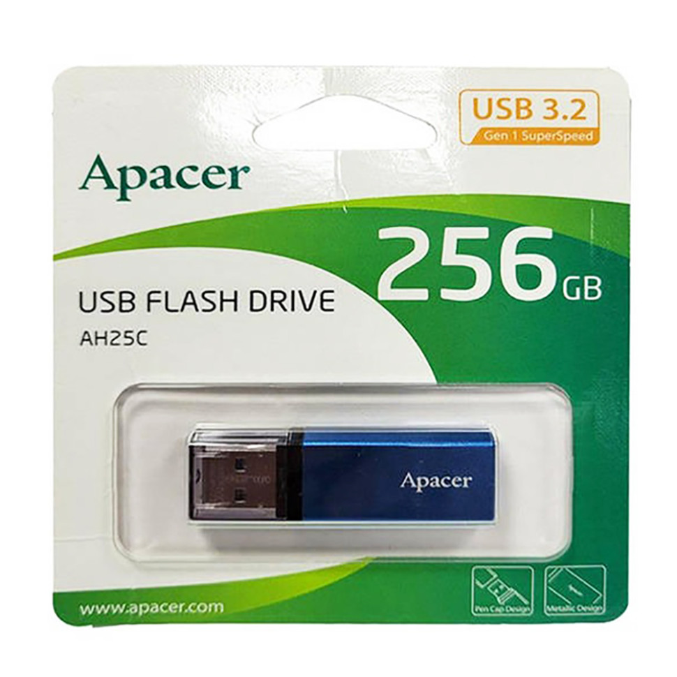 Флеш-накопичувач Apacer USB 3.2 Gen 1 AH25C 256GB Blue (AP256GAH25CU-1)