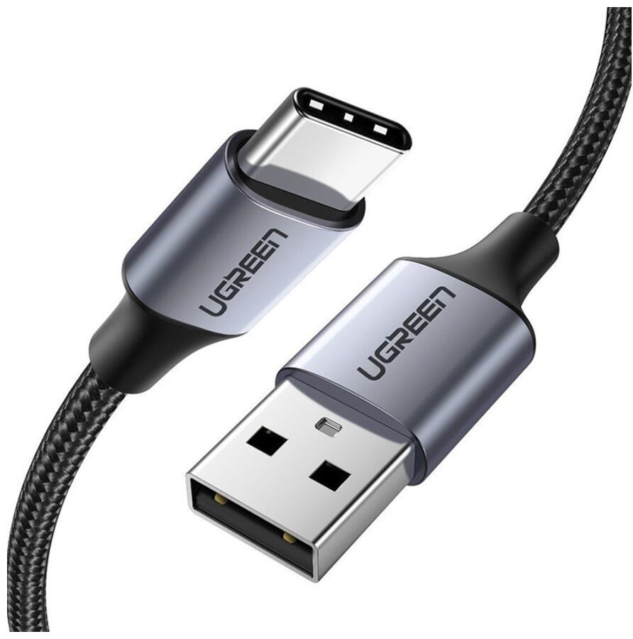 Кабель UGREEN US288 USB-C Male to USB 2.0 Male Cable Aluminum Braid 3m (Space Gray) (UGR-60408) (UGR-60408)