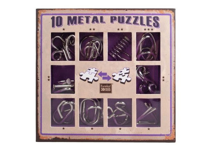 Набір головоломок Metal Puzzles (10 шт.) (фіолетовий) (10 Metal Puzzles Violet) (473359)