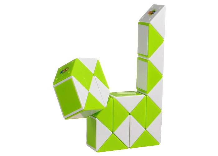 Змійка Рубіка біло-зелена в коробці (Smart Cube Snake White and Green in box) (SCT404)
