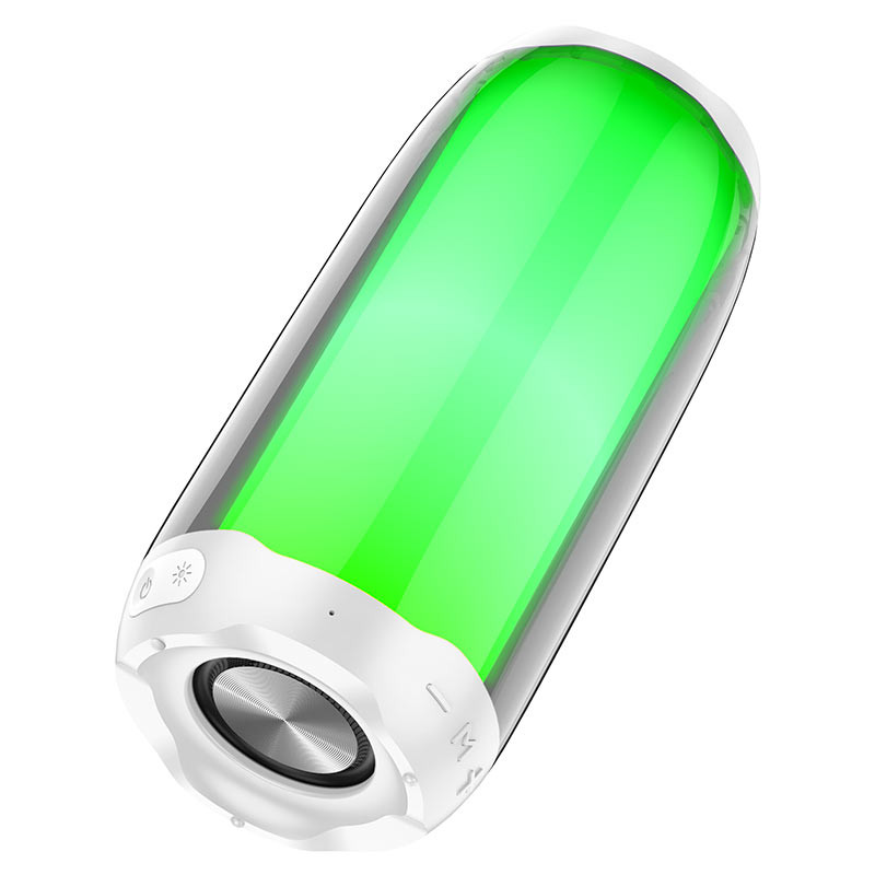Портативна колонка HOCO HC8 Pulsating colorful luminous wireless speaker White (6931474752864)
