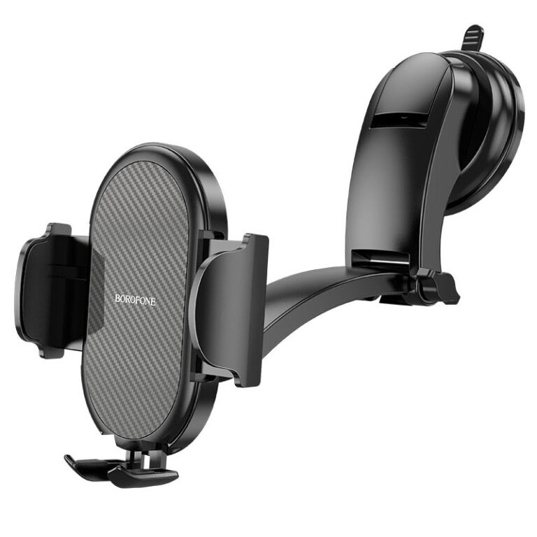 Автотримач для телефона BOROFONE BH73 Charm press type center console car holder Black (6974443386318)