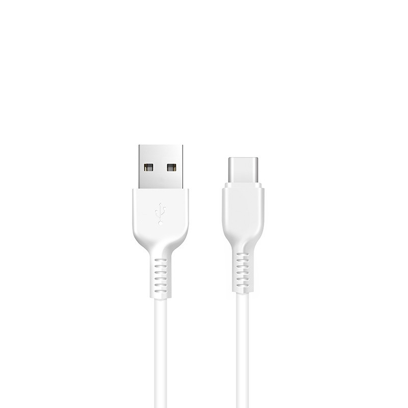 Кабель HOCO X20 USB to Type-C 2A, 3m, PVC, TPE connectors, White (6957531068976)
