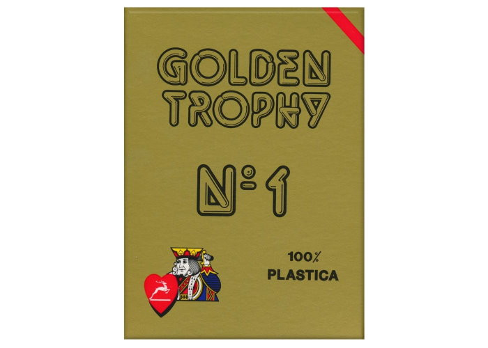 Modiano Карти гральні Modiano Golden Trophy 100% Plastic (red) (00452)