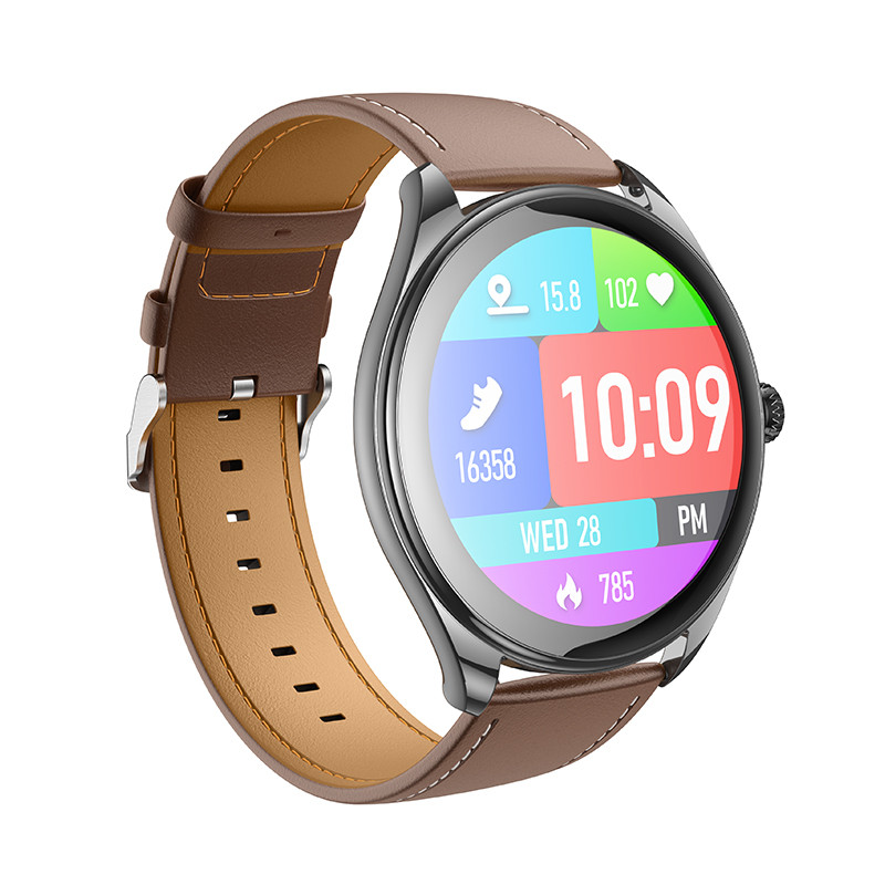 Смарт-годинник HOCO Y22 AMOLED 36mm. 200 mAh. IP67  Black (6942007628983)