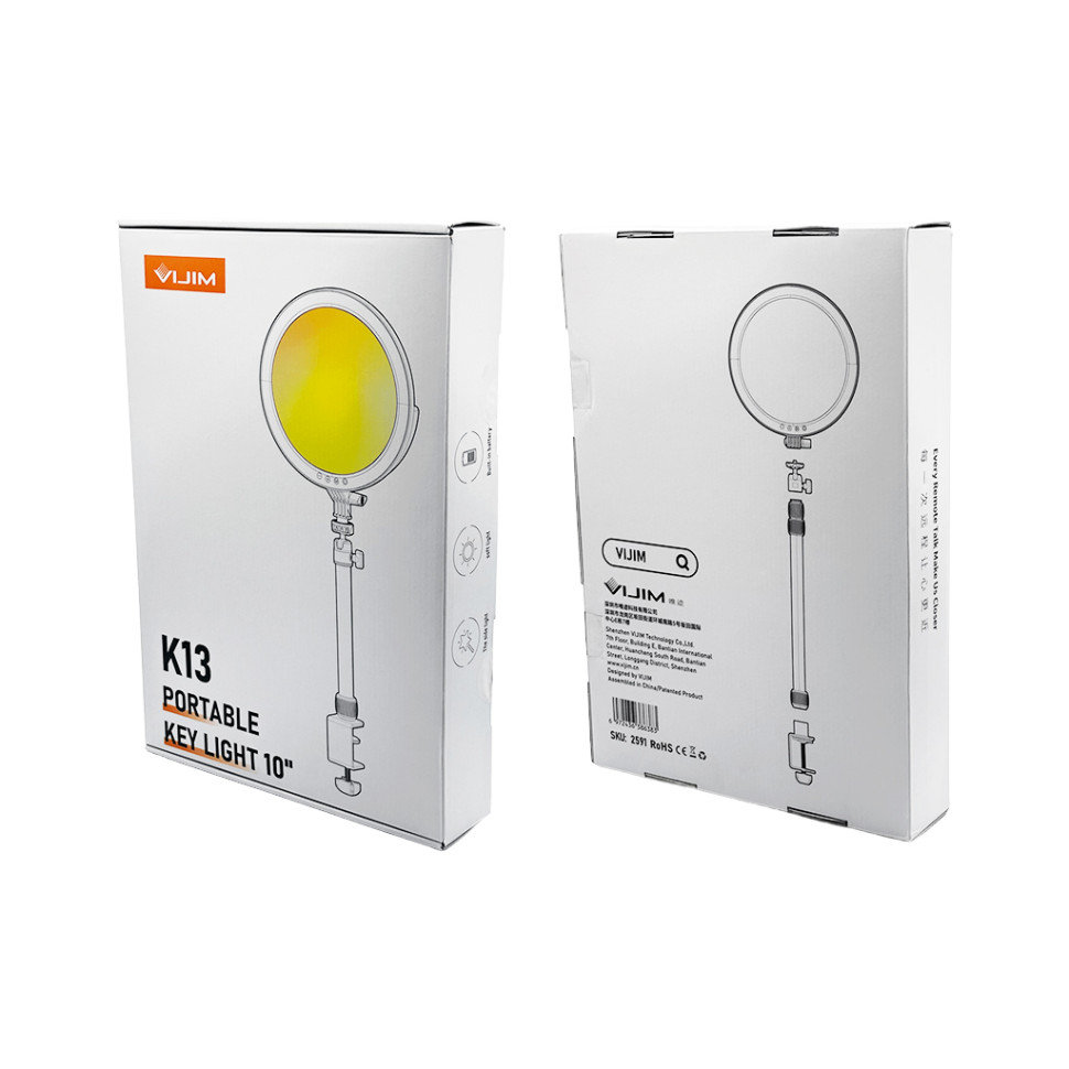 Відеосвітло Ulanzi Vijim 10inch streaming key light  (UV-2591 K13) (2591)